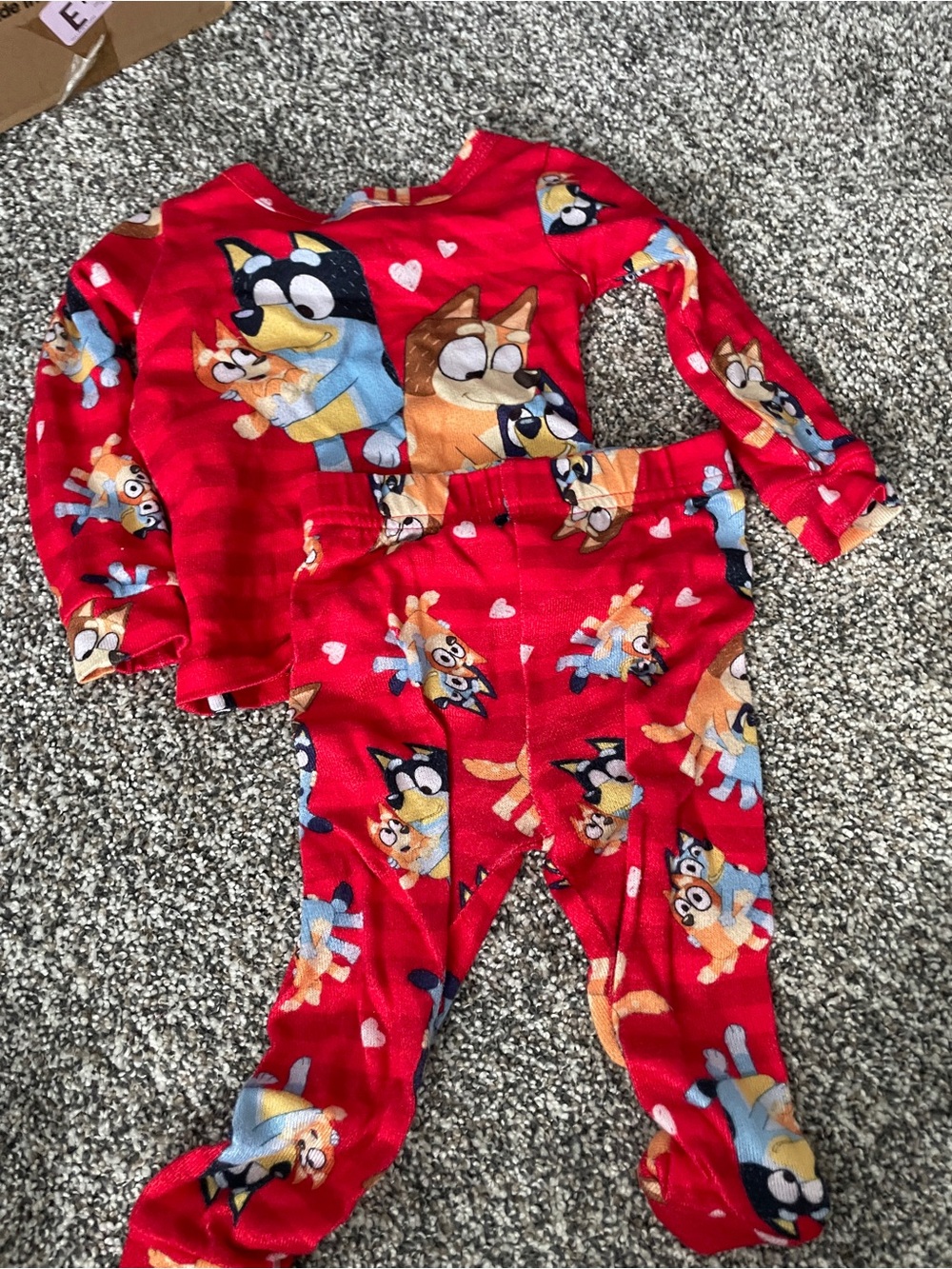 Bluey valentines pajama set